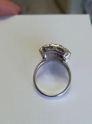 Anello Argento 925 con Zirconi Neri e Bianchi