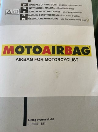 Chaleco Airbag Moto Motoairbag V4 nuevo sin usar