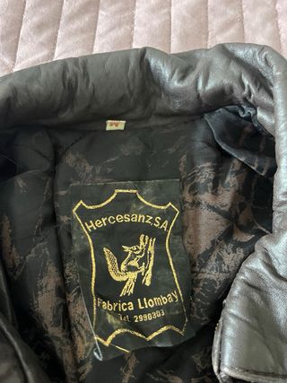 Chaqueta Bomber Piel Marrón