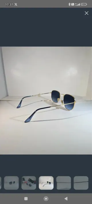 Ray-Ban Hexagonal Oro Azul Degradado