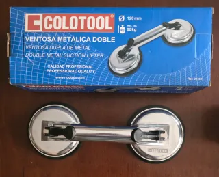 VENTOSA ALUMINIO DOBLE 80 KGS COLOTOOLS