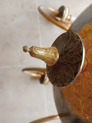 Lámpara de latón macizo estilo clásico