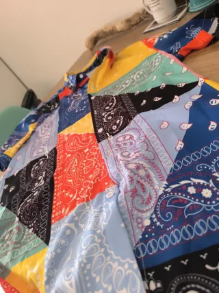 Camisa Patchwork Manga Corta