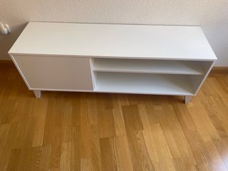 Mueble de salón blanco 135 cm
