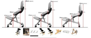 Silla ergonómica rodillas Cinius madera