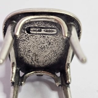 Sedia Argento 800 Vintage Miniatura