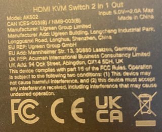 Conmutador KVM HDMI UGREEN 4K