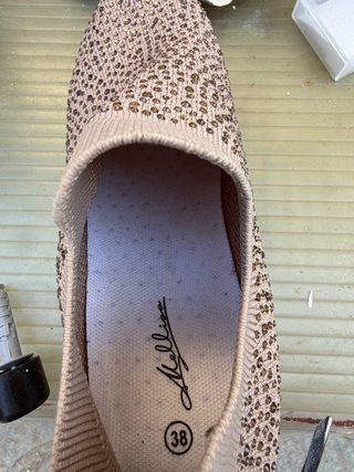 Scarpe comode donna beige/oro n.38