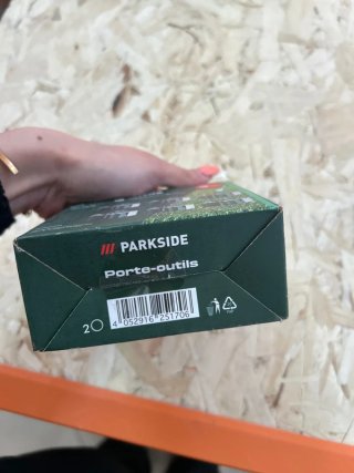 Parkside porte outils lot de 6