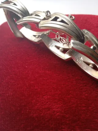Pulsera antigua plata