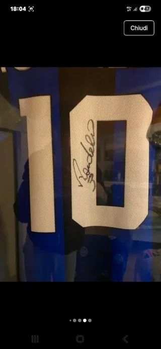 Maglia Ronaldo Inter 10 autografata con Pre COA