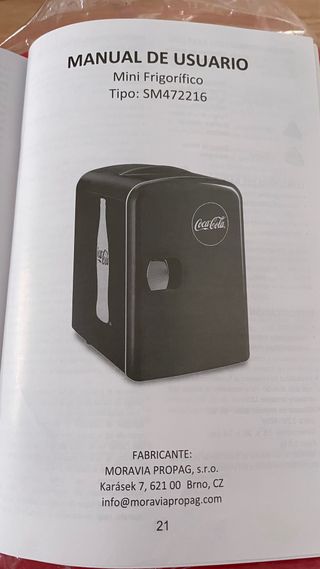 Mini Nevera Coca-Cola Roja