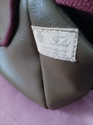 Borsa vera pelle vintage verde oliva