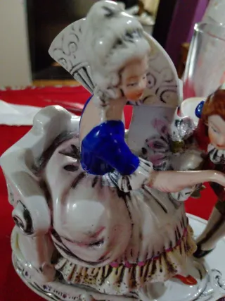 Estatua de cerámica colección pareja