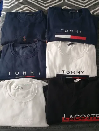 Lote 4 Felpe: Tommy, Polo, Lacoste