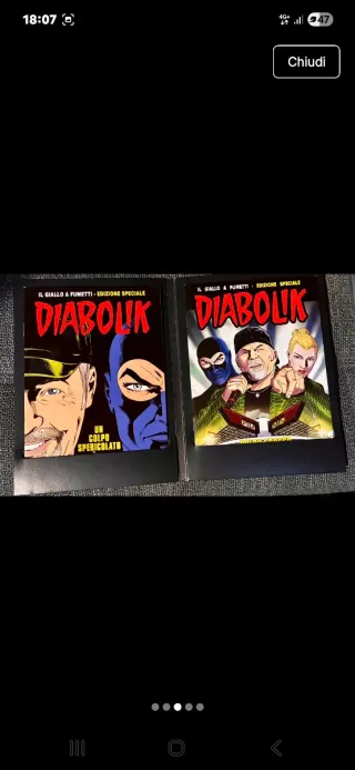 Diabolik 2 fumetti Vasco Rossi autografati