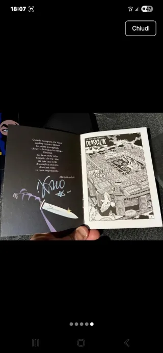 Diabolik 2 fumetti Vasco Rossi autografati