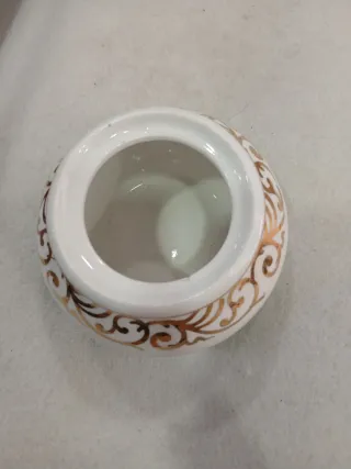 Azucarero Castro Sargadelos Porcelana Dorada