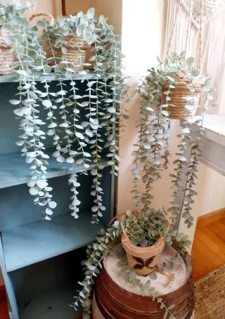 Planta colgante artificial