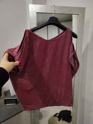 Maglia YITALY Viscosa ed Elastan Rossa Taglia S