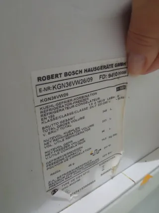 Cajones Nevera Bosch NoFrost