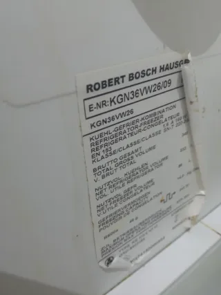 Cajones Nevera Bosch NoFrost