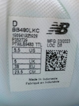 Zapatillas New Balance 480 Talla 38 Blancas