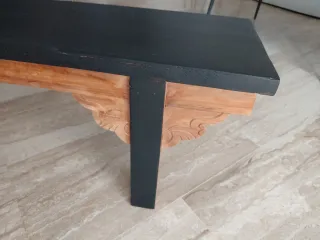 Banco de madera maciza