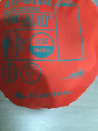 Saco de dormir Quechua 5 años, altura  140 cm