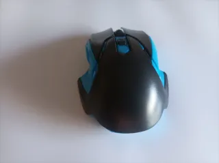 Ratón Gaming Inalámbrico Negro y Azul