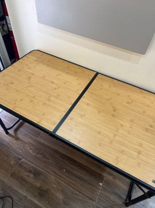 AKTIVE 63162 Mesa Plegable de Aluminio