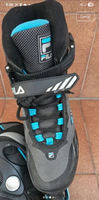 Funda para patines infantiles azul