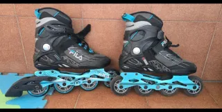 Funda para patines infantiles azul