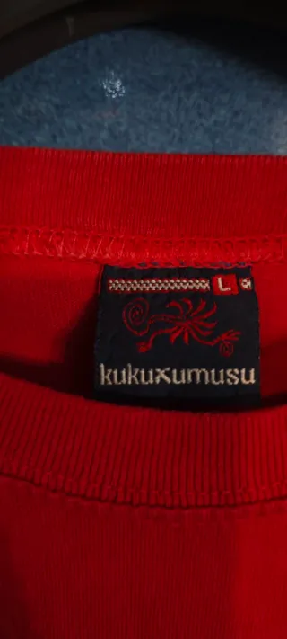 Camiseta roja manga corta kukuxumusu talla L
