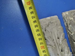 Remates Columna Policromado Fragmentos