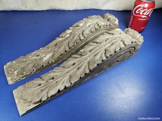 Remates Columna Policromado Fragmentos