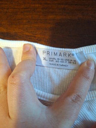 Set 3 Top Primark Costine Arricciatura Frontale XL