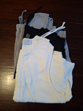 Set 3 Top Primark Costine Arricciatura Frontale XL
