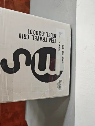 Cuna de viaje con colchón látex