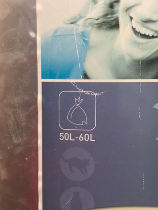 Cubo de basura 60L metal y plástico
