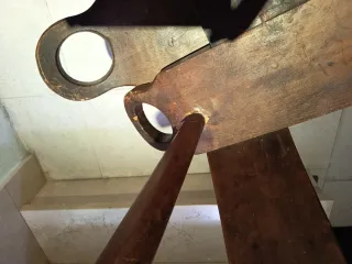 Sillas de madera rústicas (2 unidades)