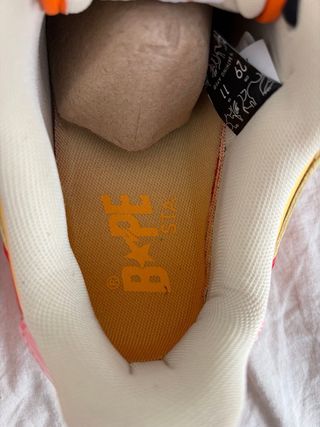 BAPE Zapatillas Deportivas Rosa y Amarillo