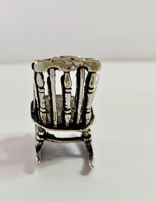 Mini Sedia a Dondolo Argento 800