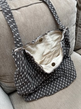 Bolso de tela estampado