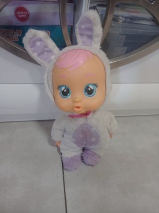 Bebé Llorón Peluche Pijama Conejo