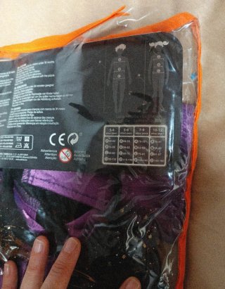 Disfraz Bruja Morado y Negro