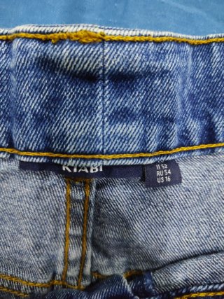 Gonna jeans blu