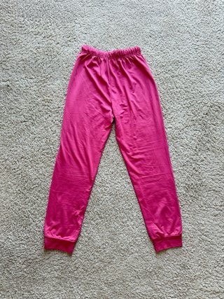 Pantaloni rosa con coulisse