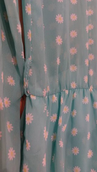 Vestido corto floral azul