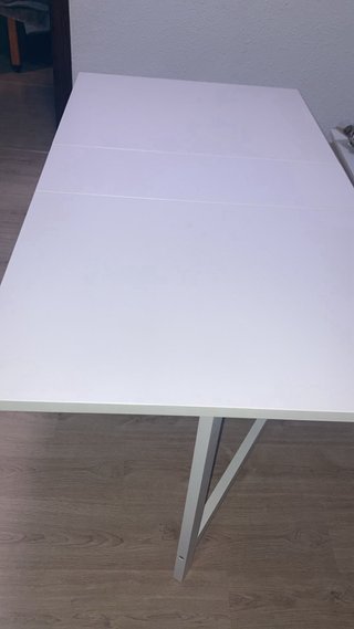 Mesa abatible blanca madera Ikea NORDEN